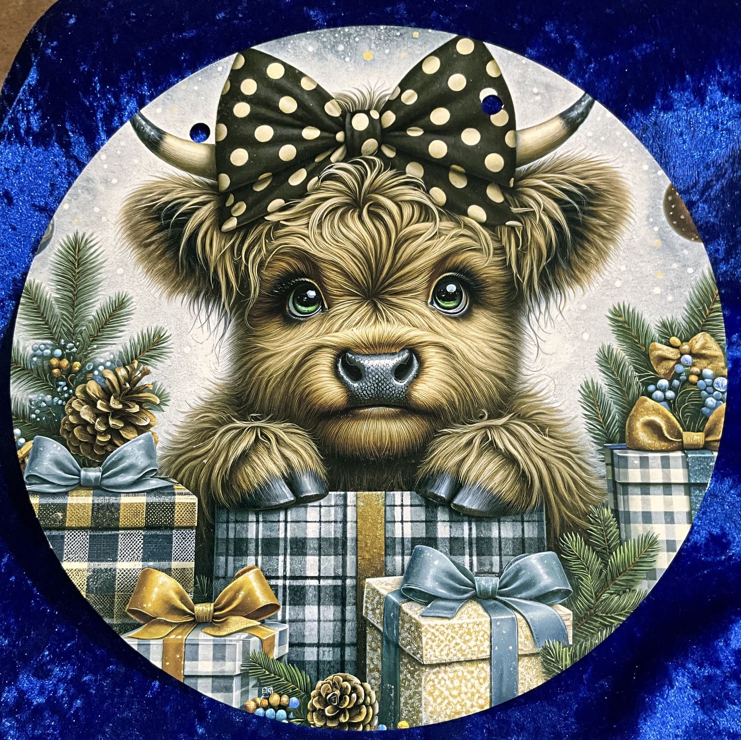 Highlander Holiday metal sign