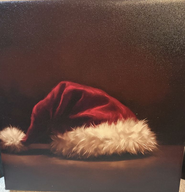 Santa hat canvas