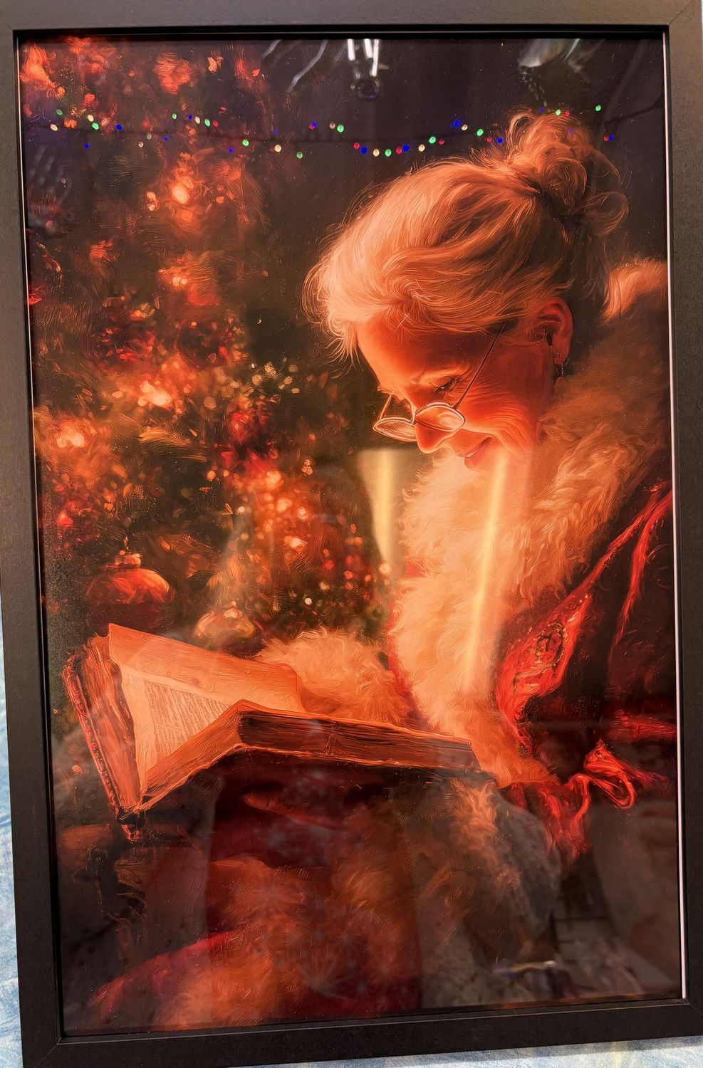 Mrs. Santa framed print 11 X 17
