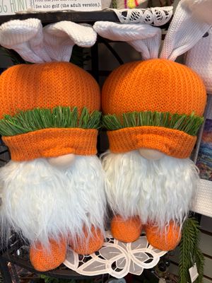 Gnome Dressed as  carrot in Decorah IA
