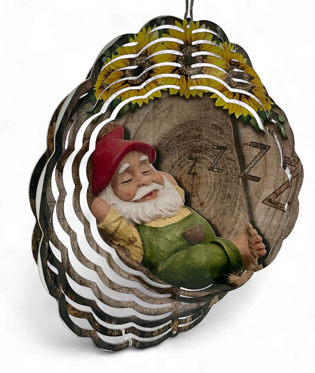 Snoozing Gnome Spinner Metal