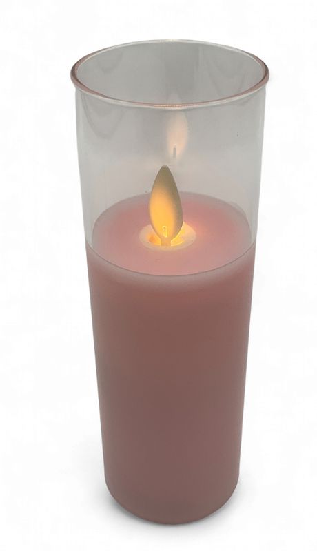 pink skinny candle