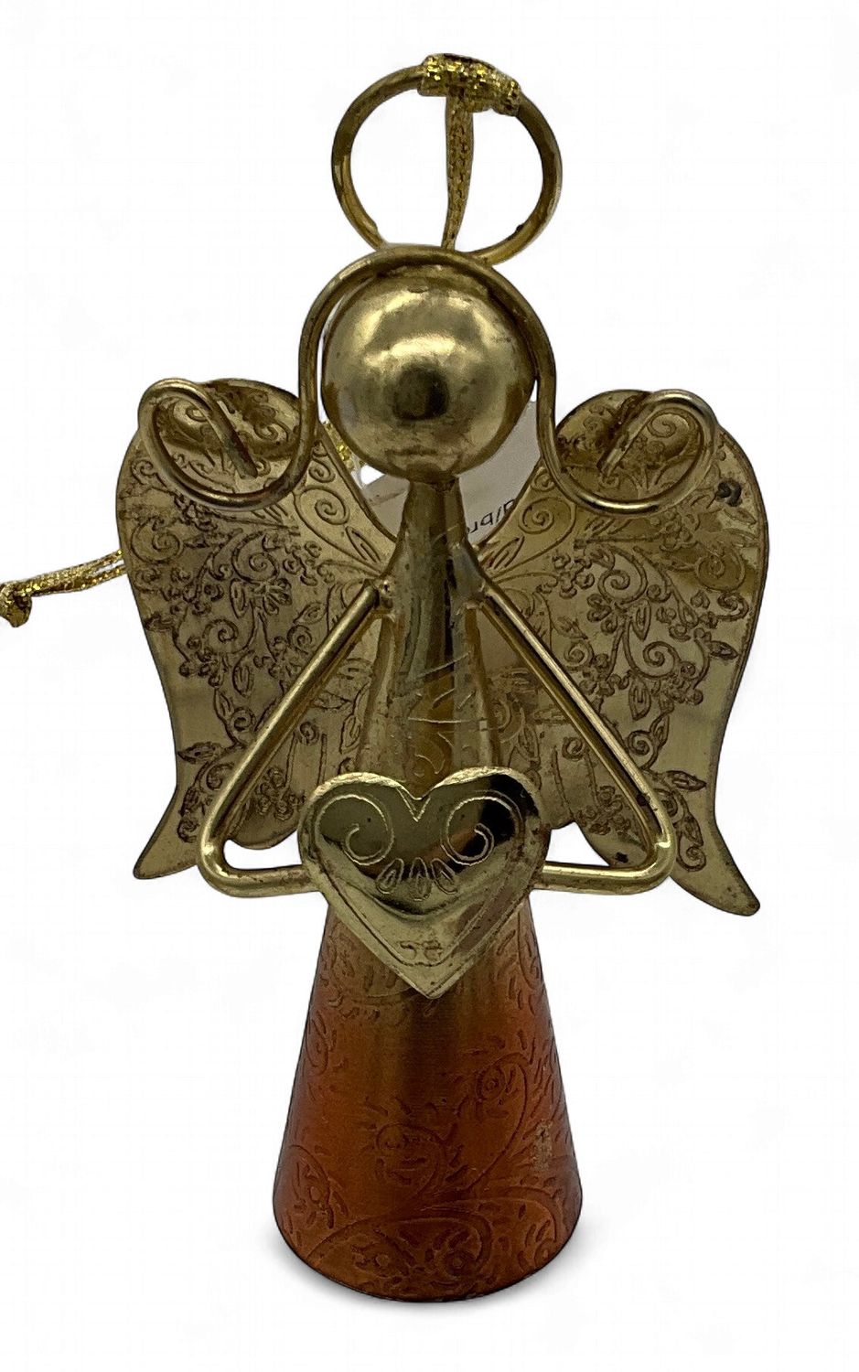 Angel w/Heart Gold/Bronze