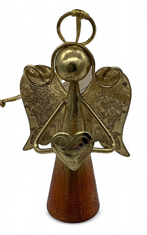 Angel w/Heart Gold/Bronze