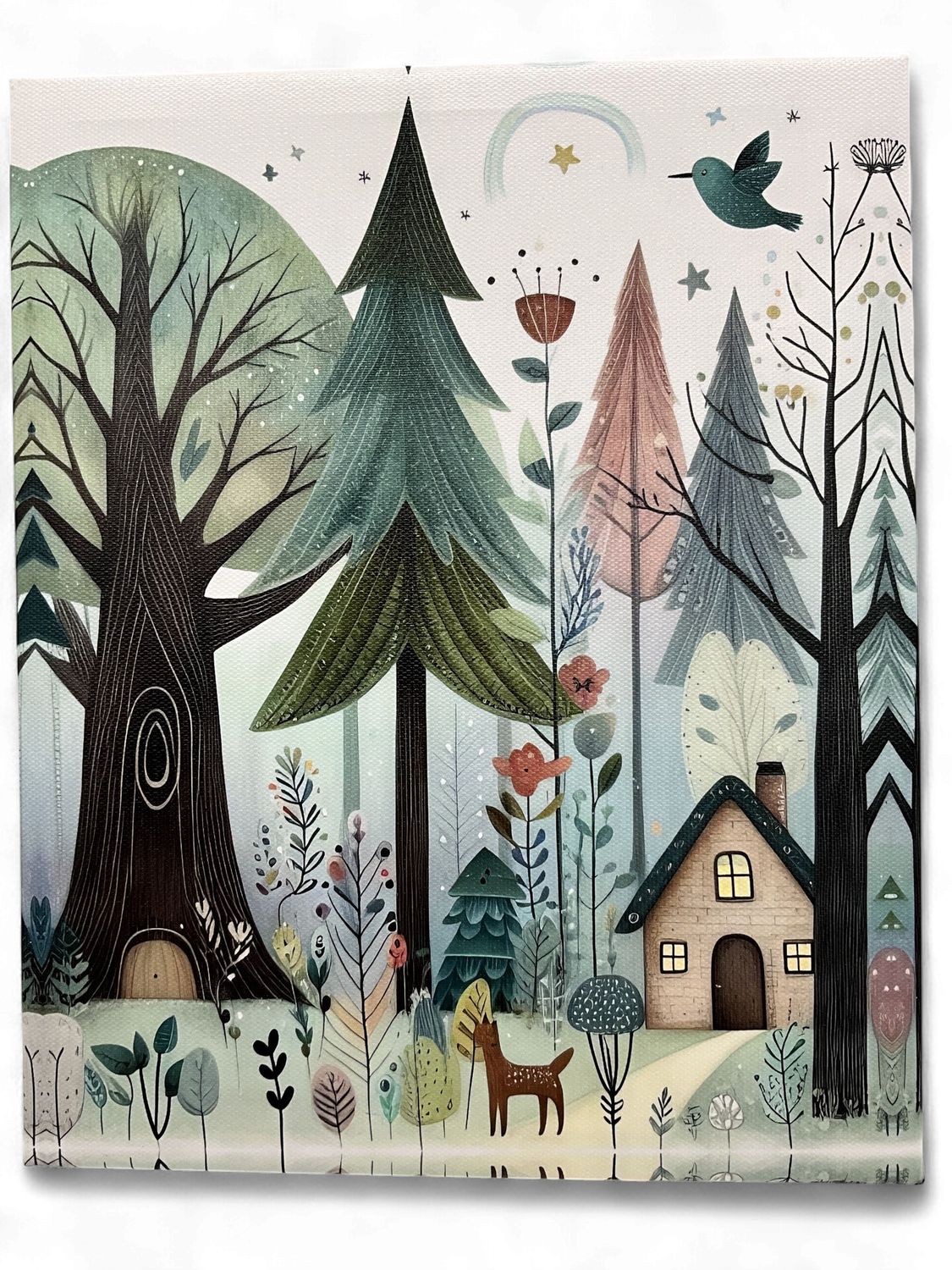 Whimiscal Forest and Animal Canvas
