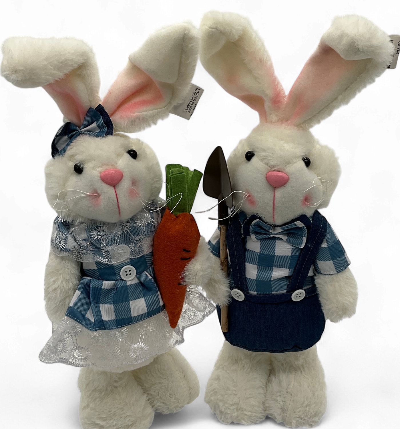 EASTER BUNNY IN BLUE FABRIC