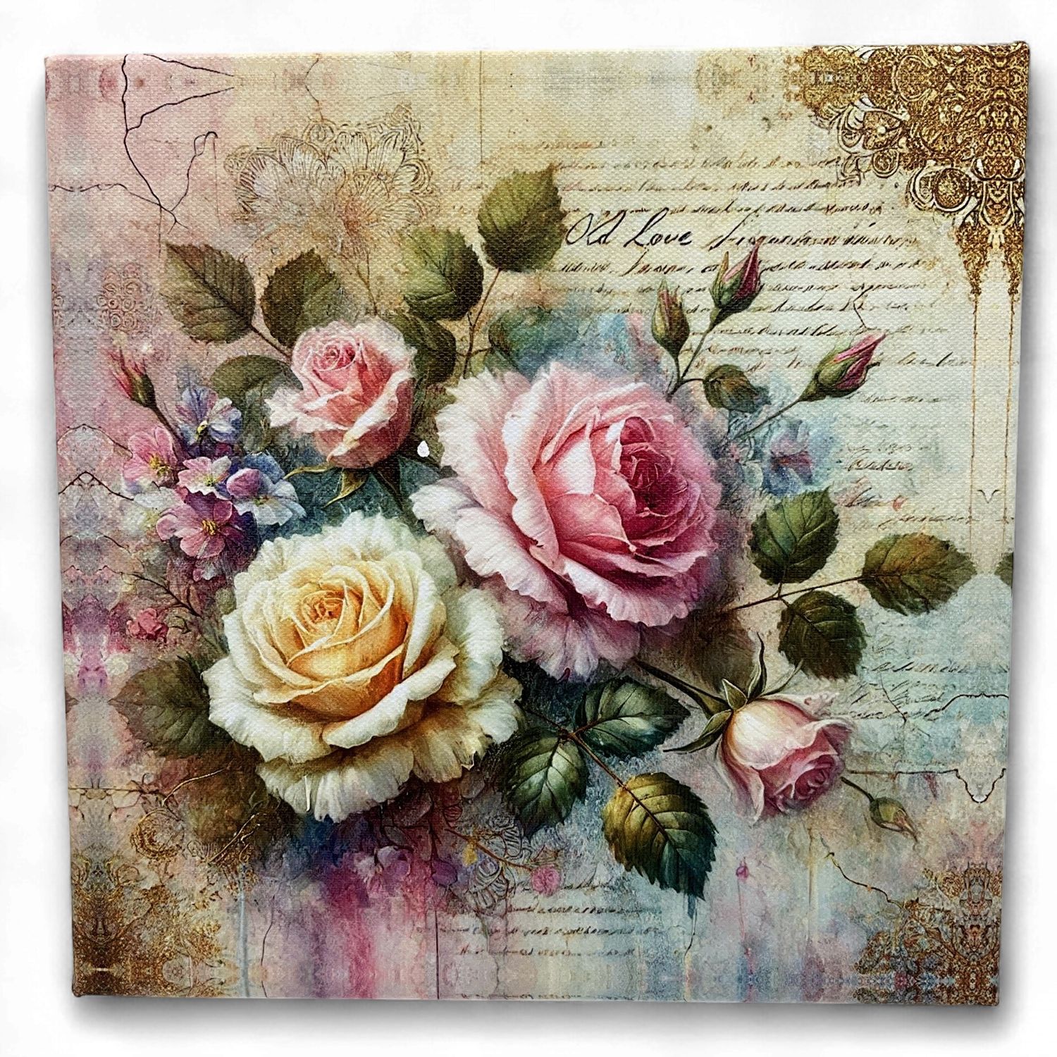 MULTI COLORED ROSES CANVAS