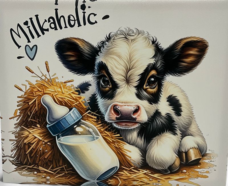 Milkacholic Calf Canvas