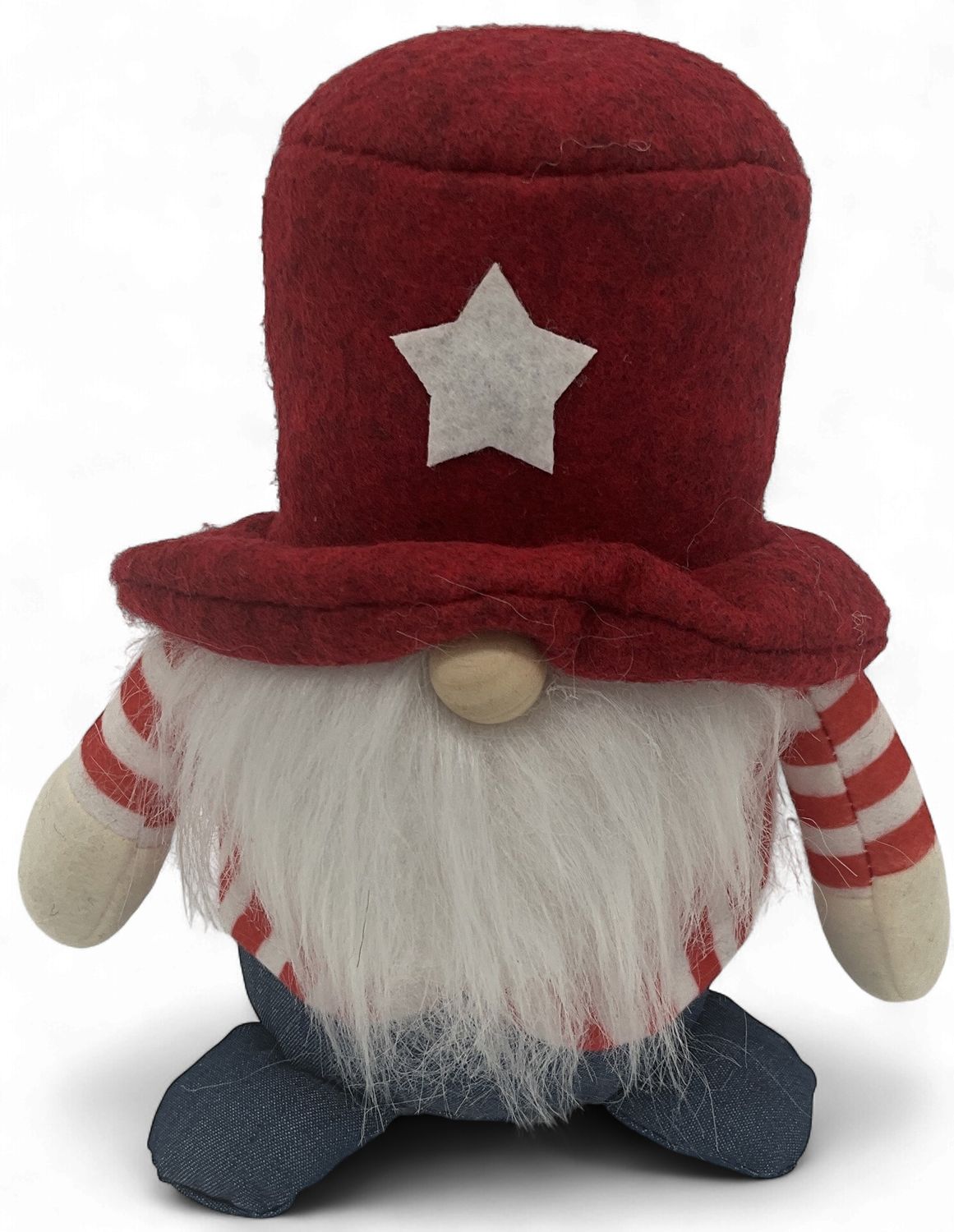 gnome w./overalls/red/blue