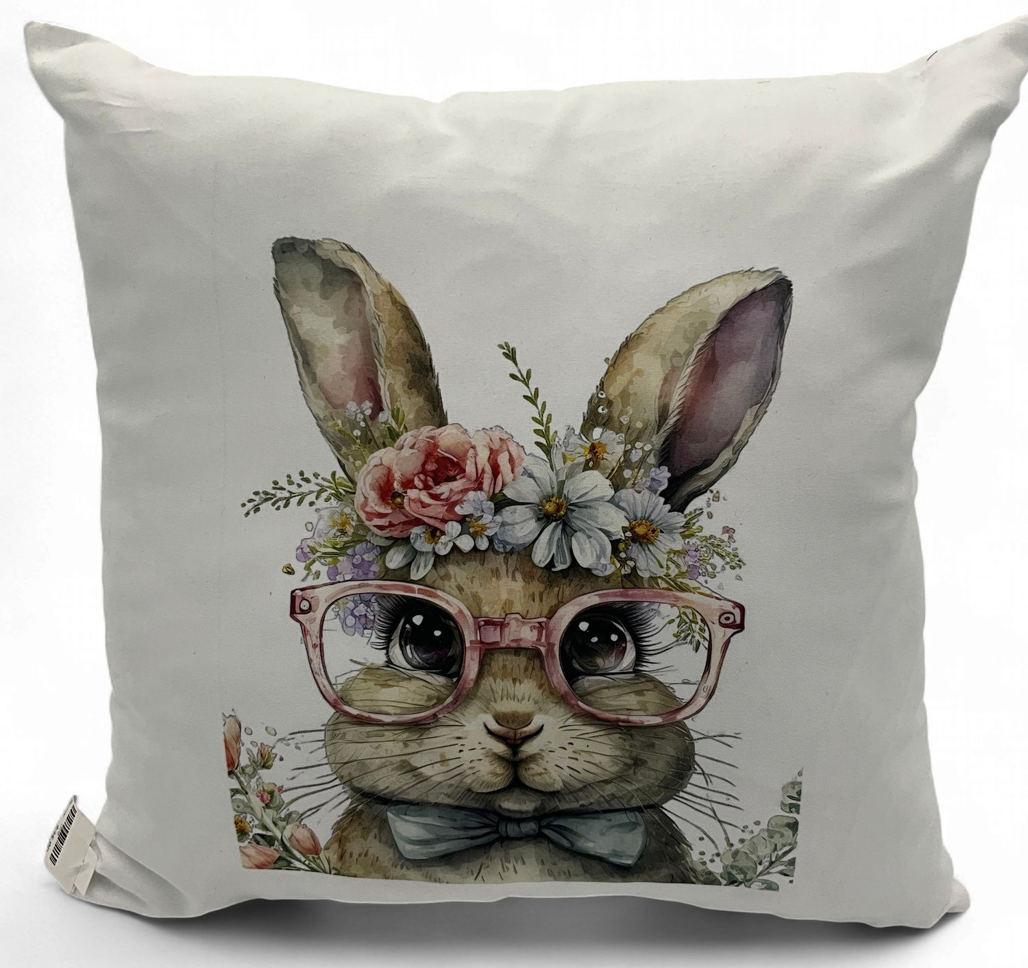 Bunny w/ glasses pillow