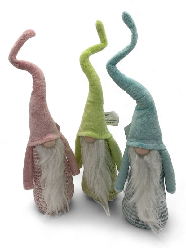Gnomes fabric pastel tall skinny hats