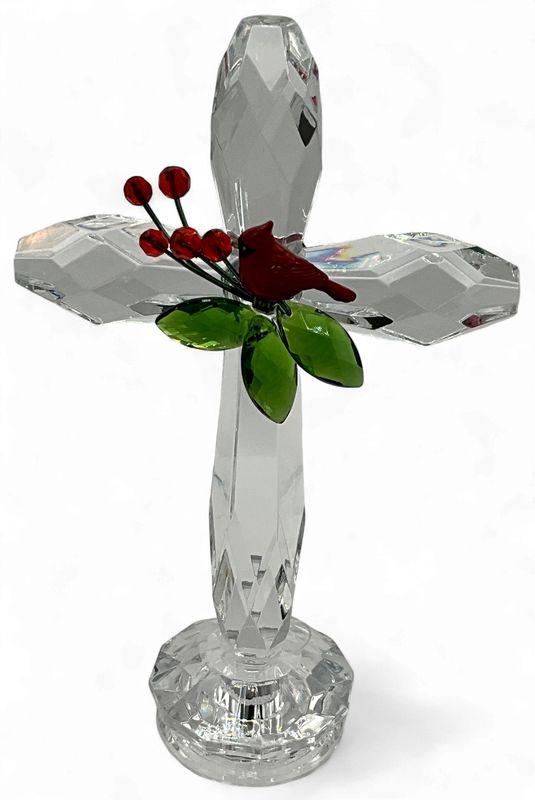 CROSS CLEARW/CARDINAL ARYLIC