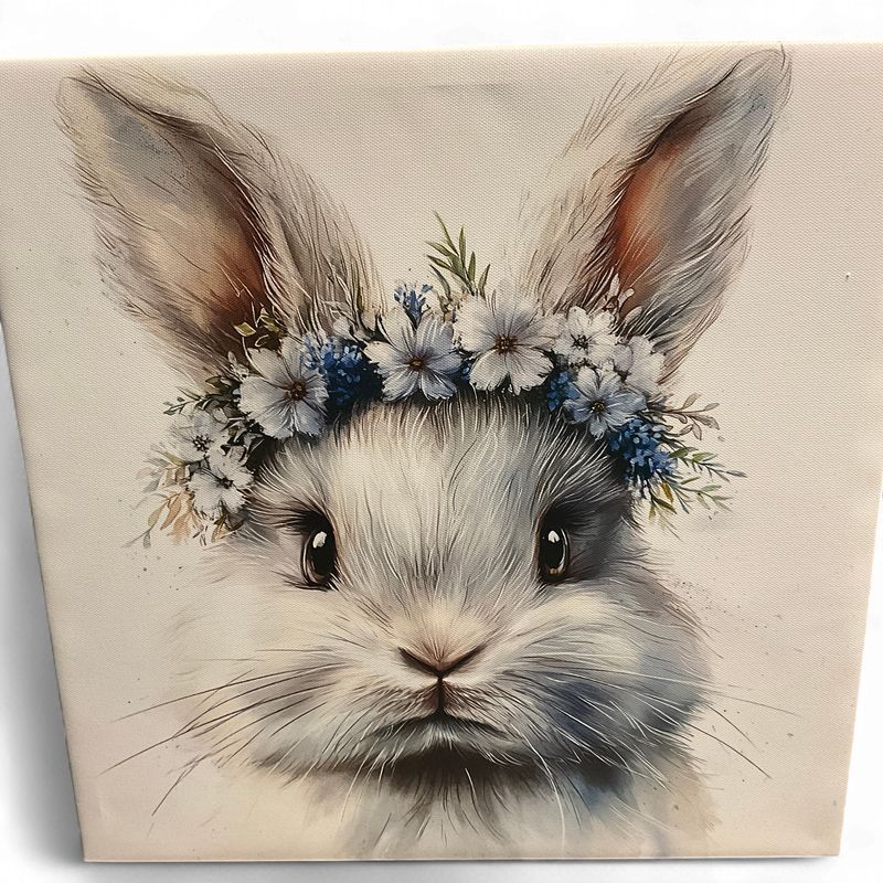 BUNNY HEAD CANVAS 8"