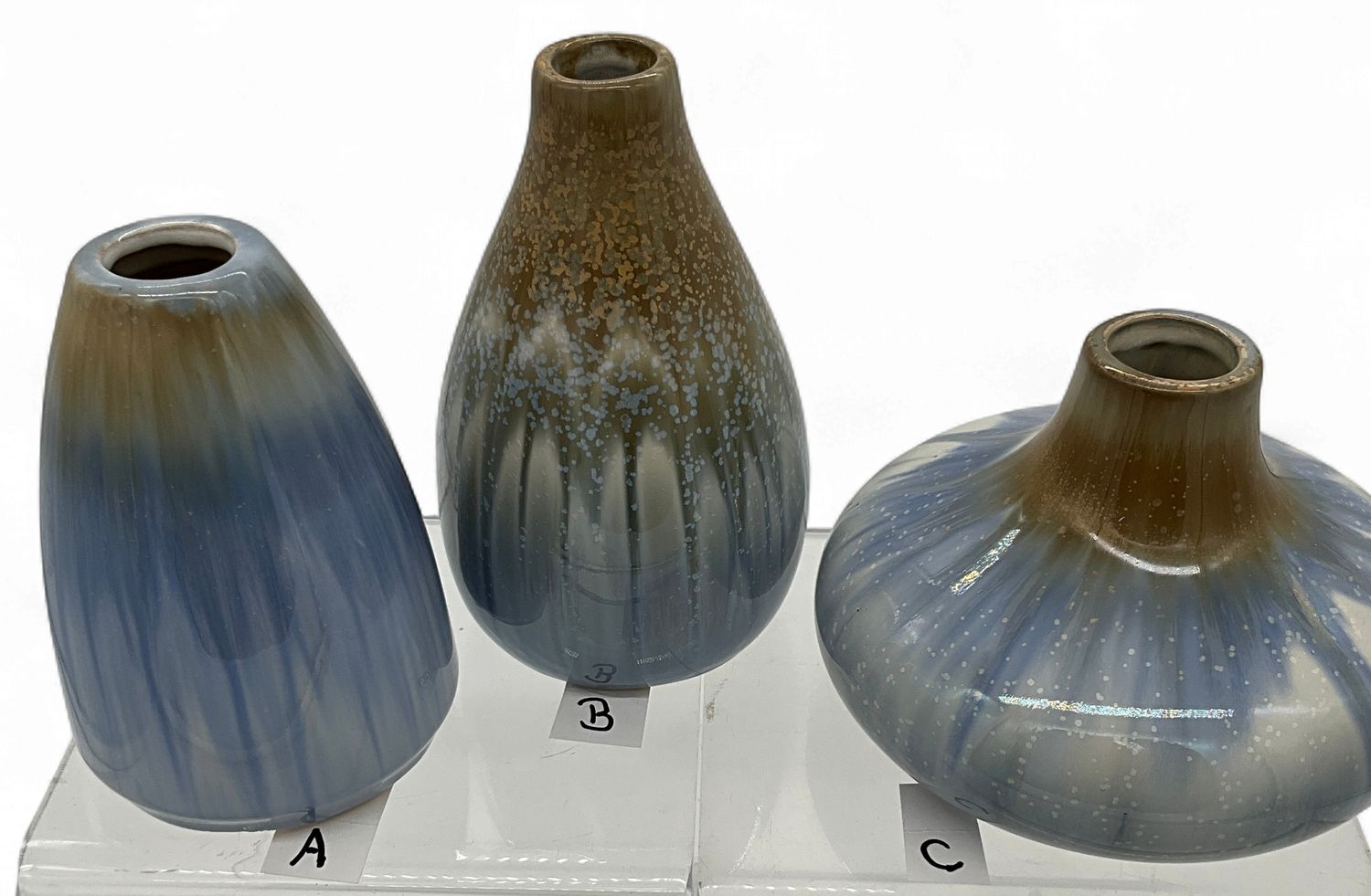 Blueish Brown Vases Ceramic