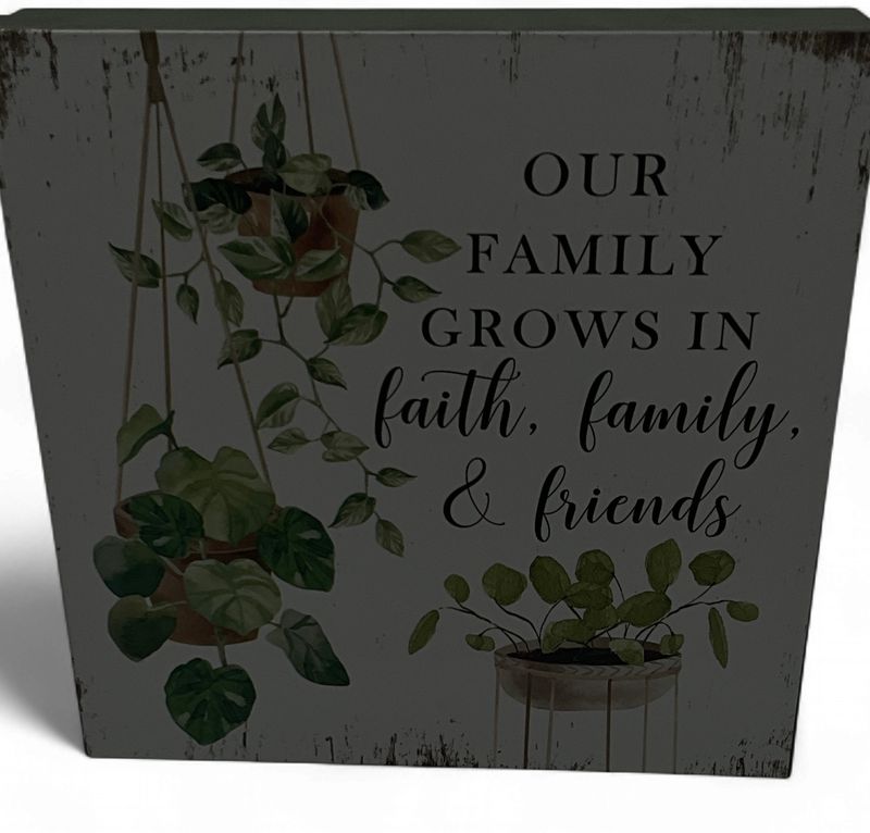 Plant inspirational sign