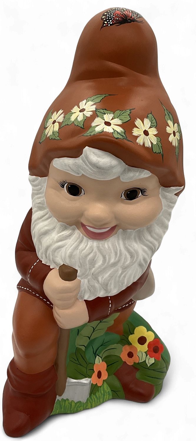 Ceramic Gnome with Shovel
