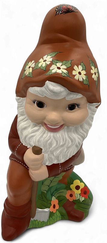 Ceramic Gnome with Shovel
