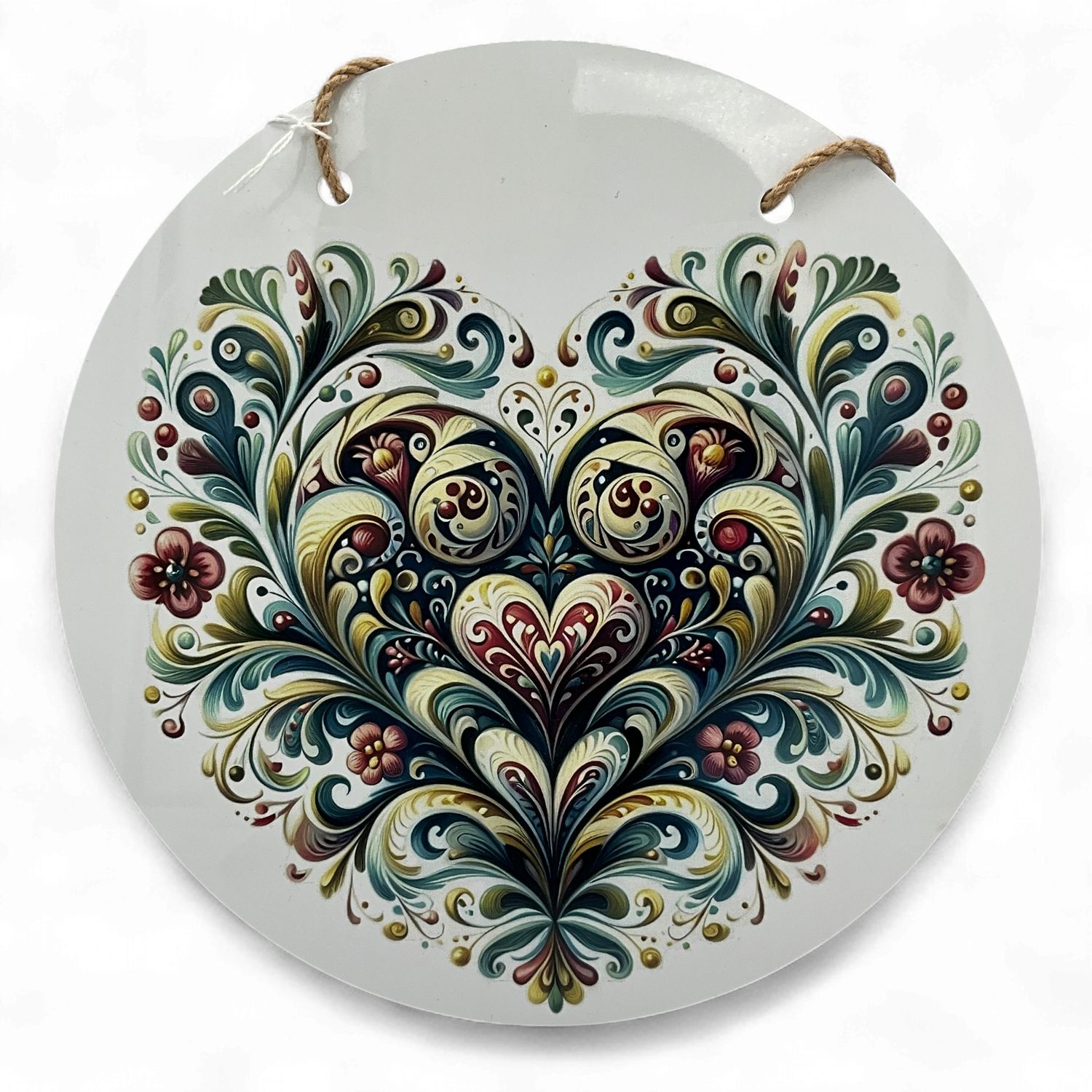 Rosemaling Metal Wall Decor