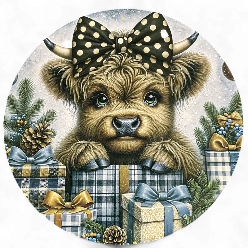 Highlander Holiday Metal sign