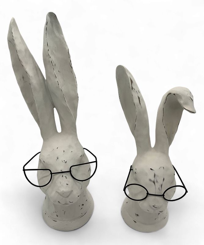 Rabbit w/glasses extra tall