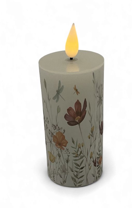 WILDFLOWER SKINNY LED CANDLE