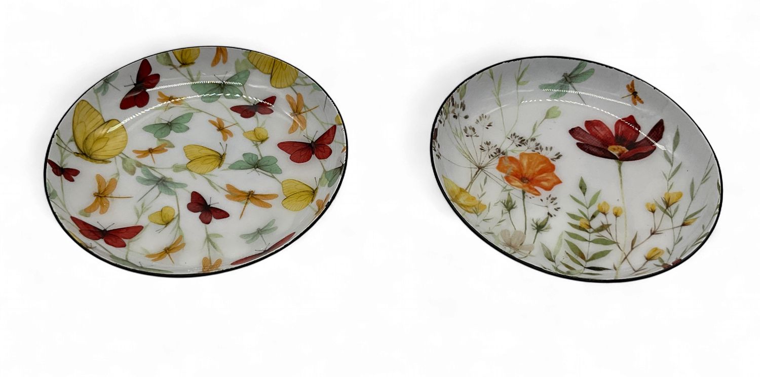 floral trinket plate