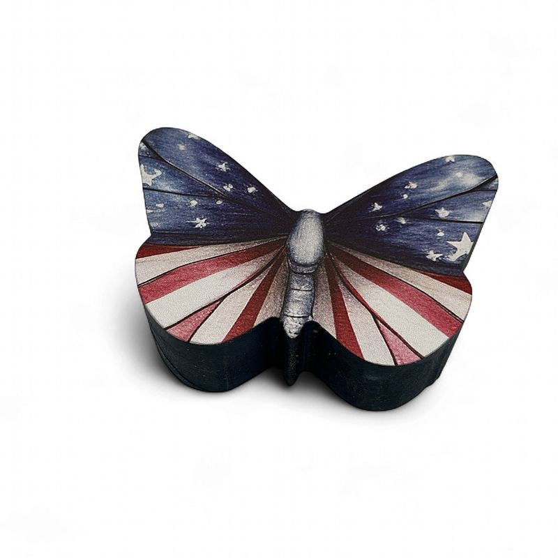 Patriotic Butterfly wood