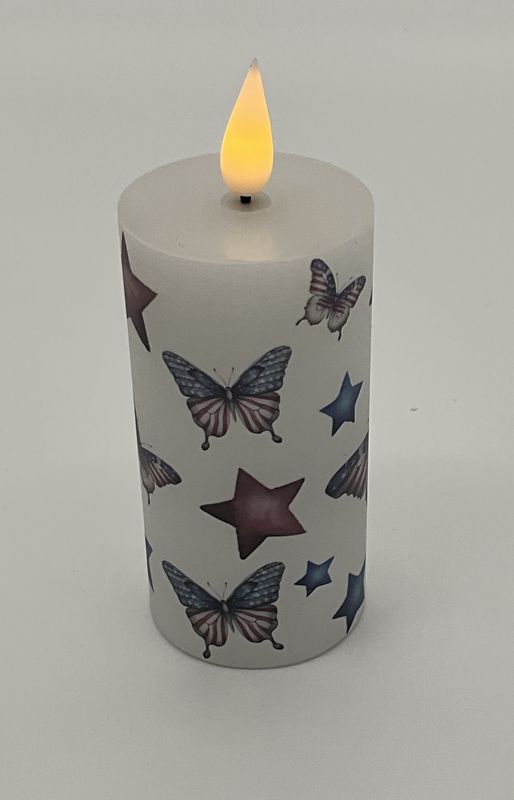USA skinny candle