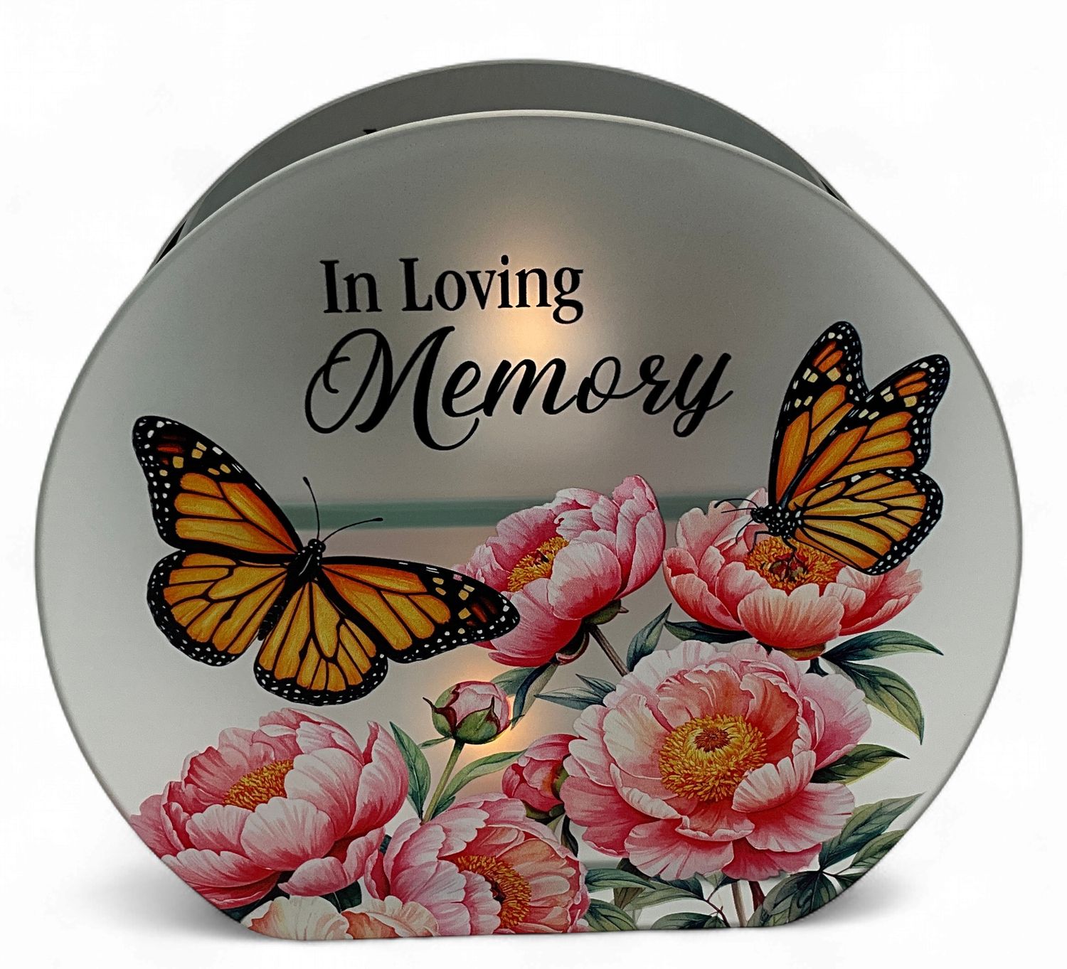 In God's Care Tea Glass with Mirror