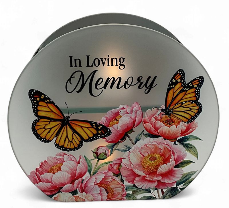 In God's Care Tea Glass with Mirror