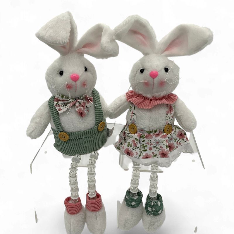 Bunny with beaded legs