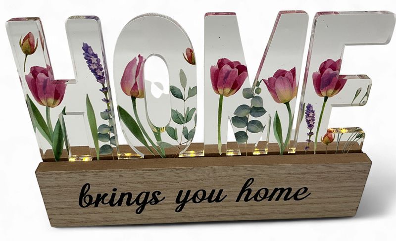 Home Arylic light standup Home