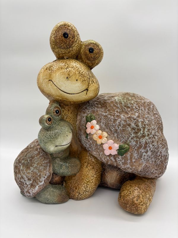 Turtle mama &amp; baby statue
