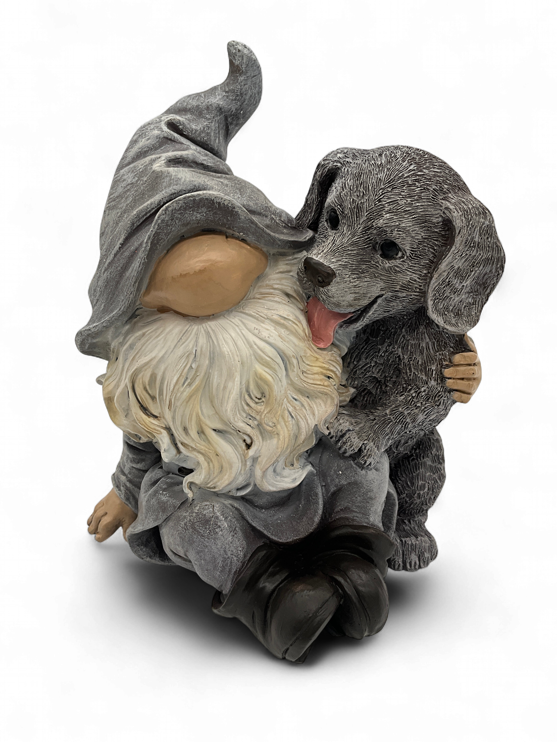 Gnome with puppy grey tones