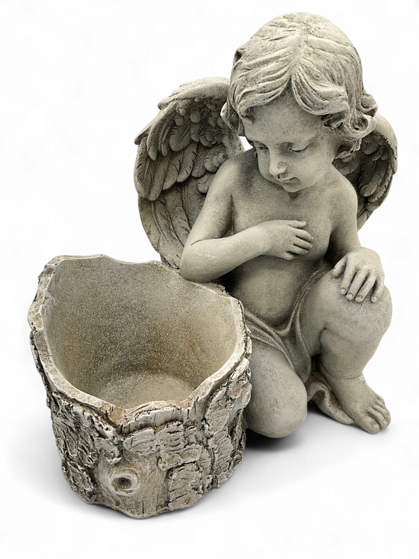 Angel with planter