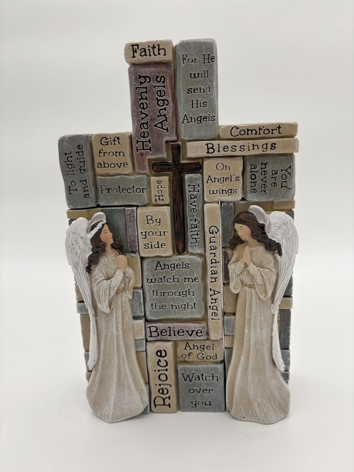 Cross and Angels in Inspirational Sayings