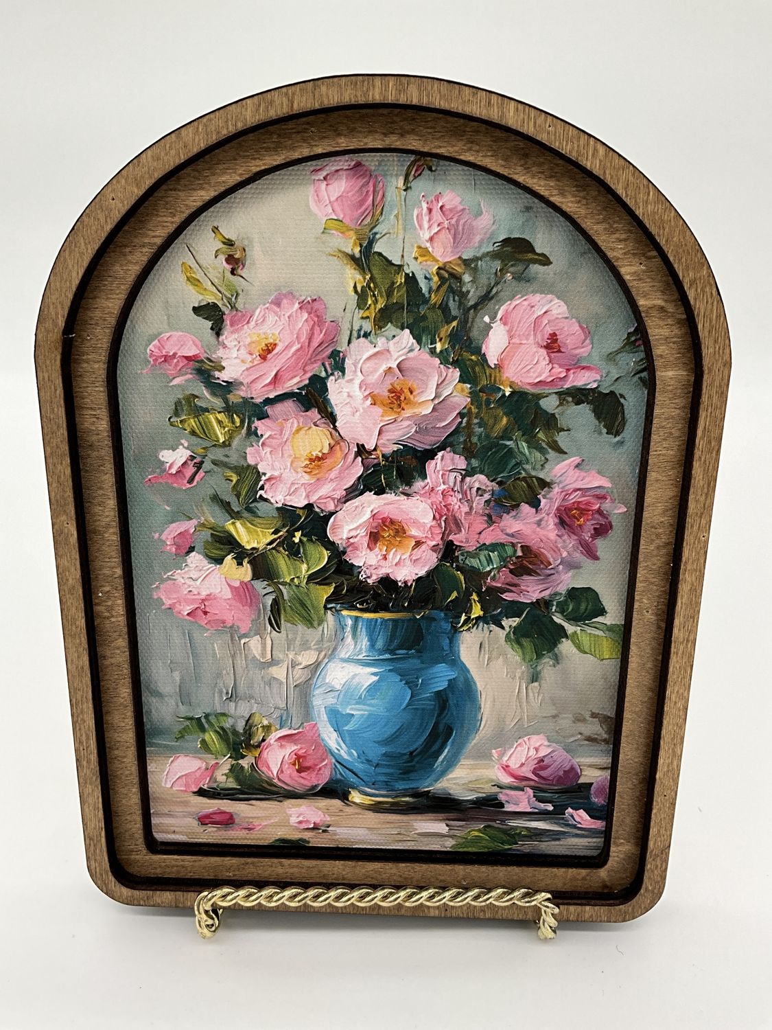 Roses in Vase Arch Frame