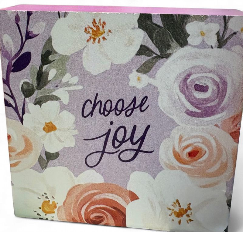 Joy Purple Plaque