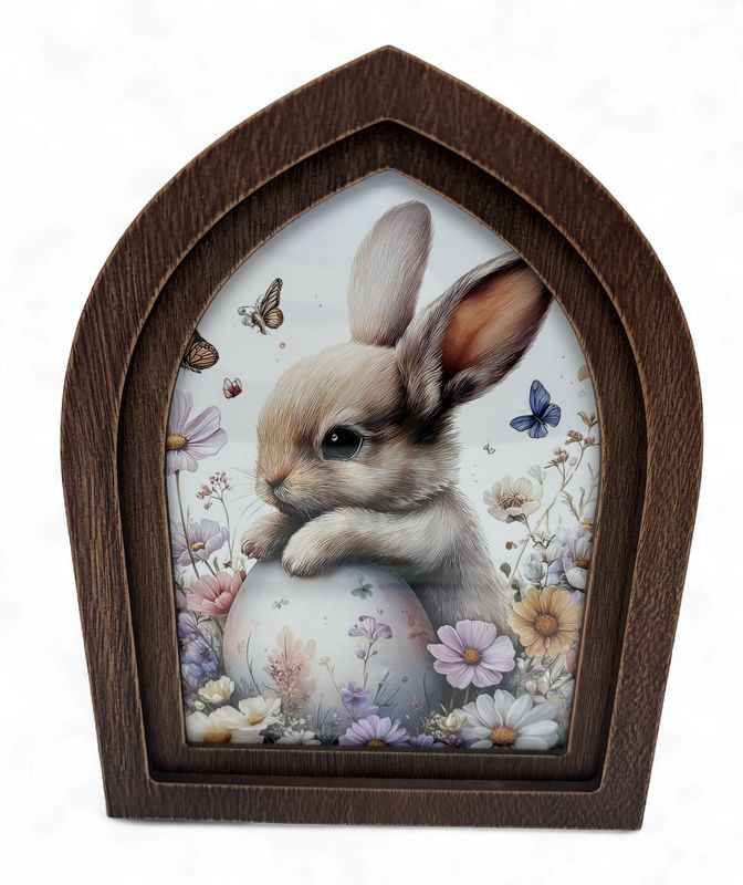 Bunny arch framed