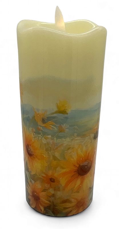 Sunflower led candle