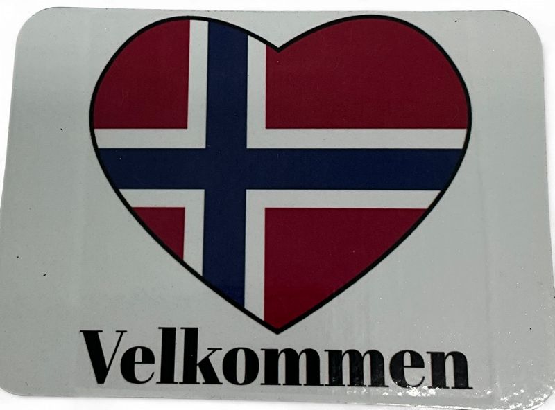 Nordic Flag Velkommen magnet