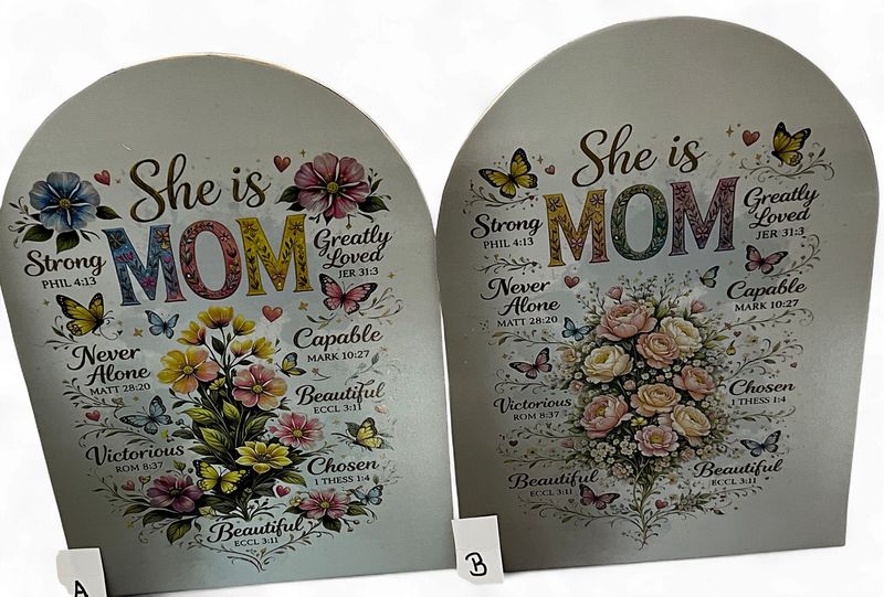 Mom is Poem on arch wood
