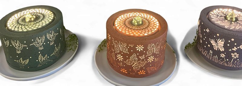 Metal Fountain with Led Lighting