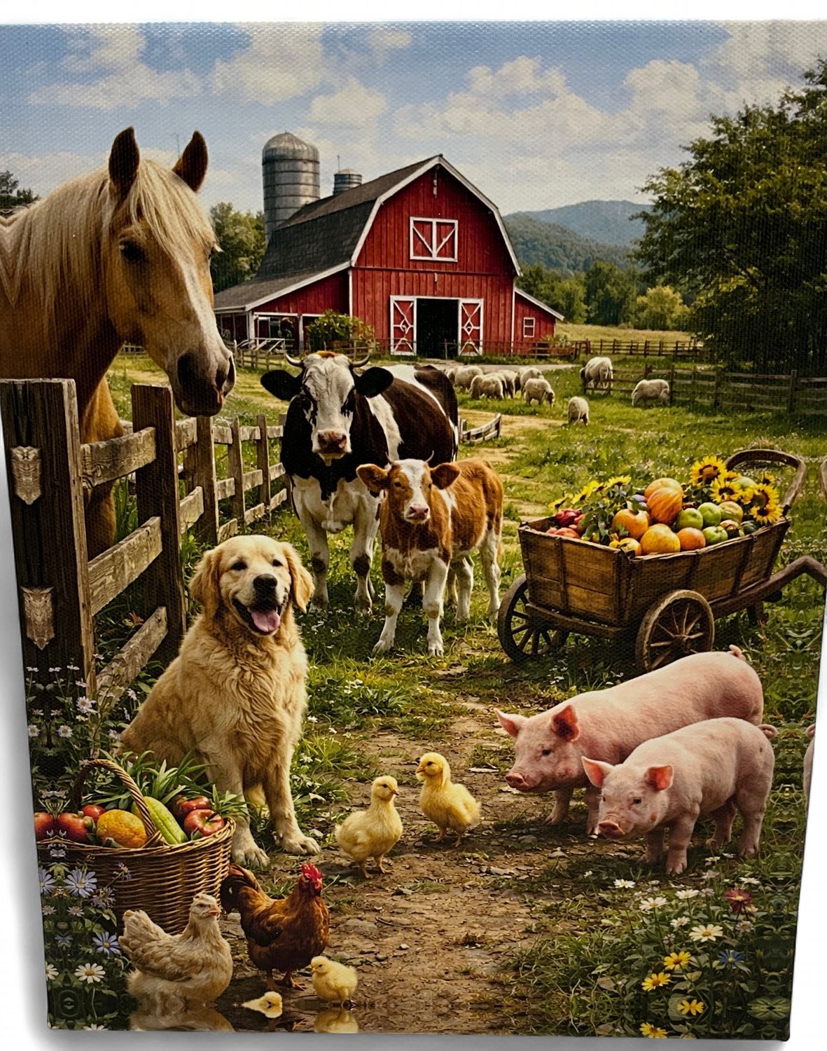 Farm scene canvas