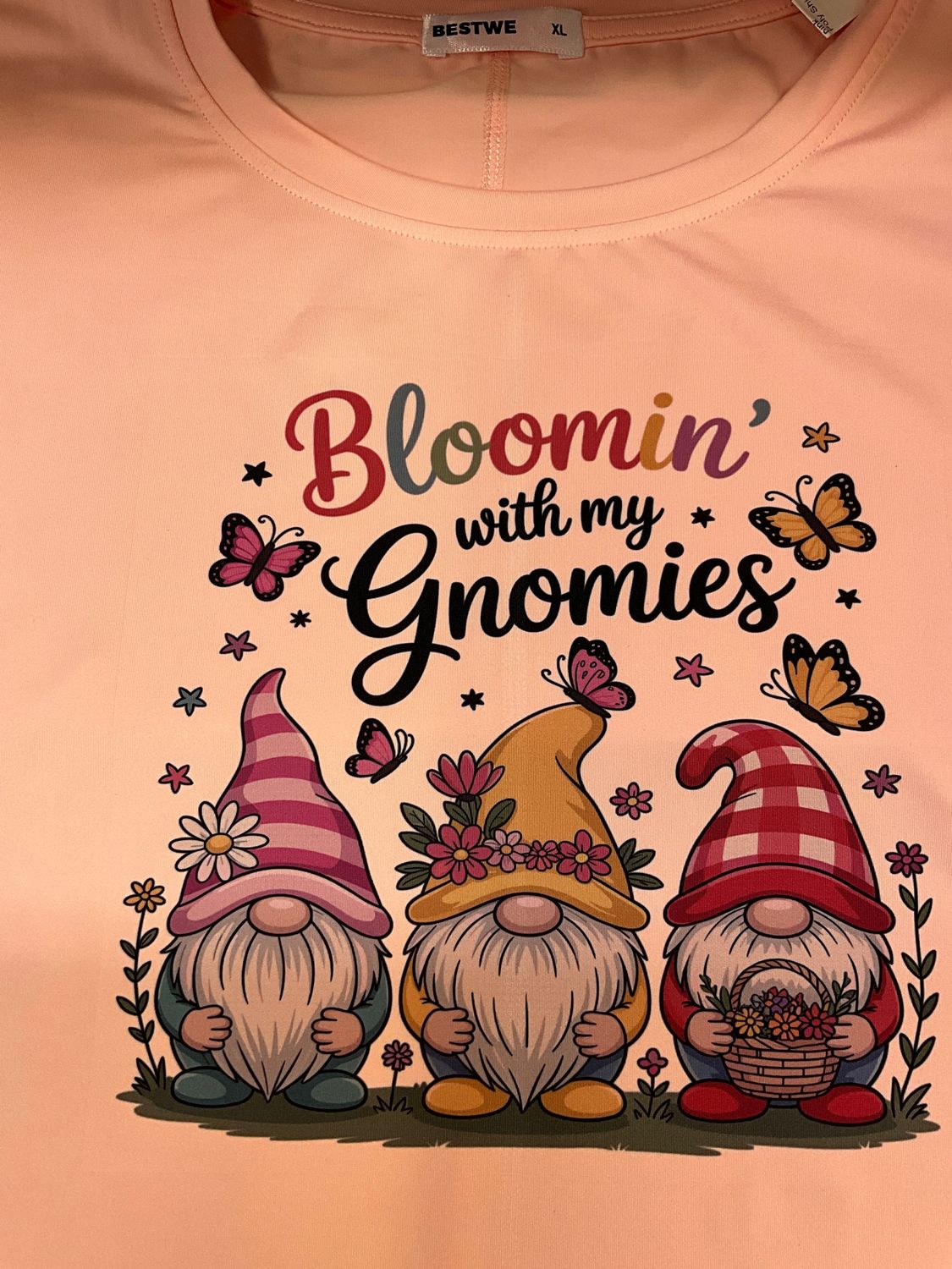 Gnome pink Poly Shirts