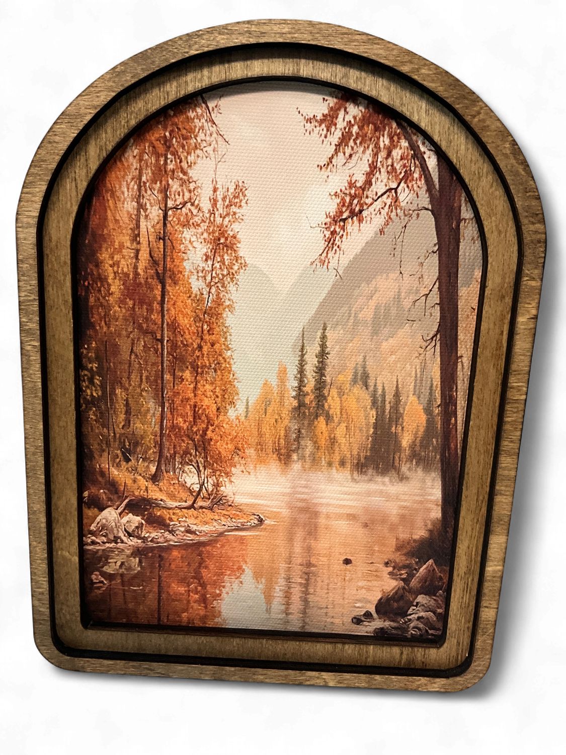 Spring River Scene Framed