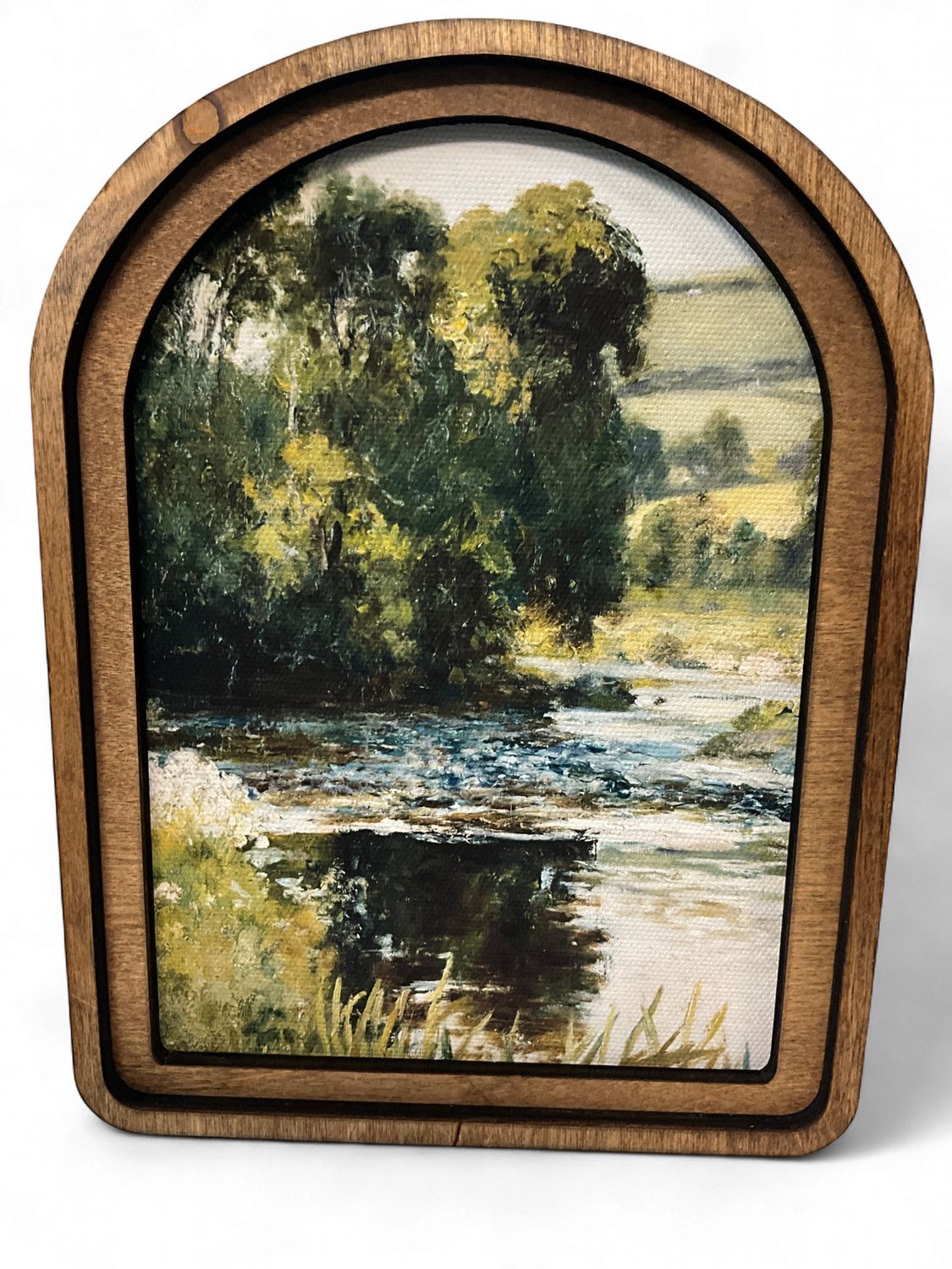 Summer River Scene Arch frame