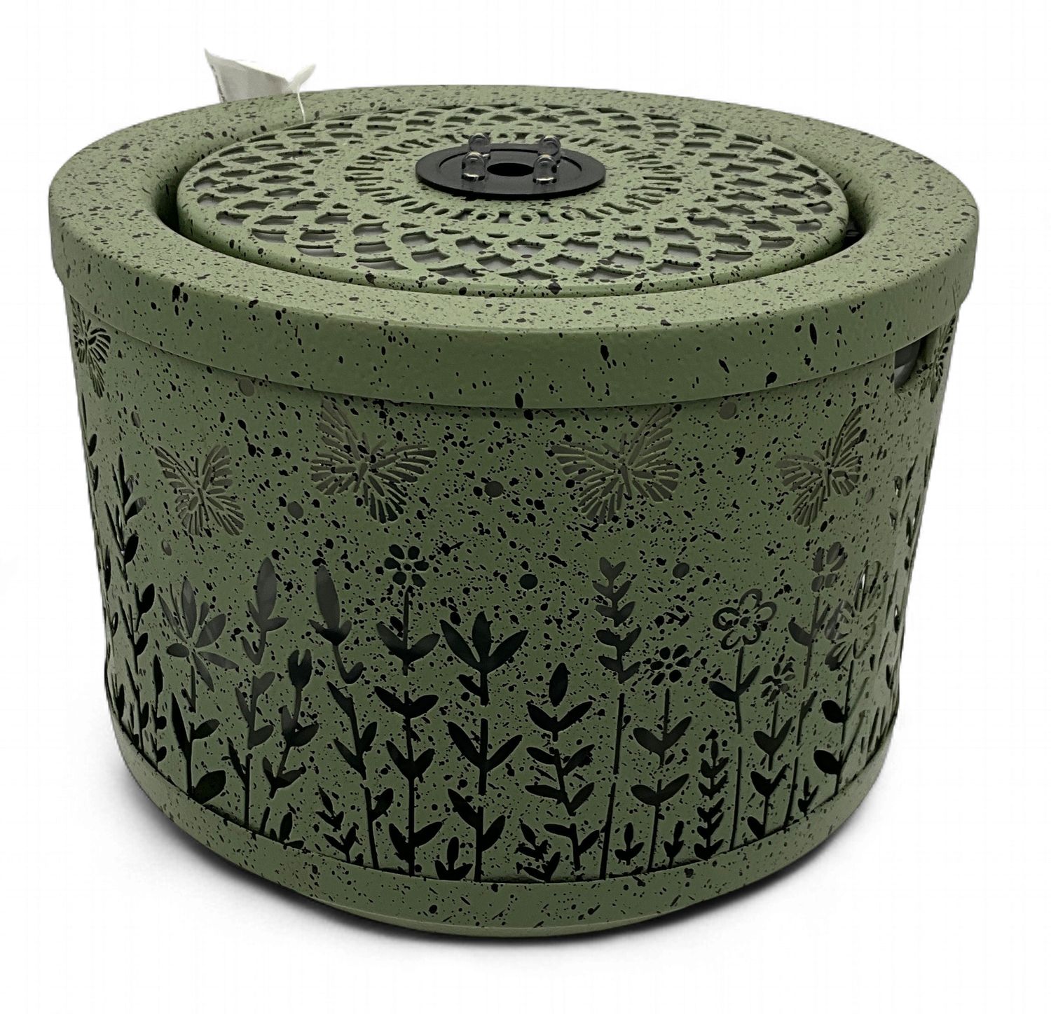 Sage Green Fountain with Dainty Butterflies &amp; Floral