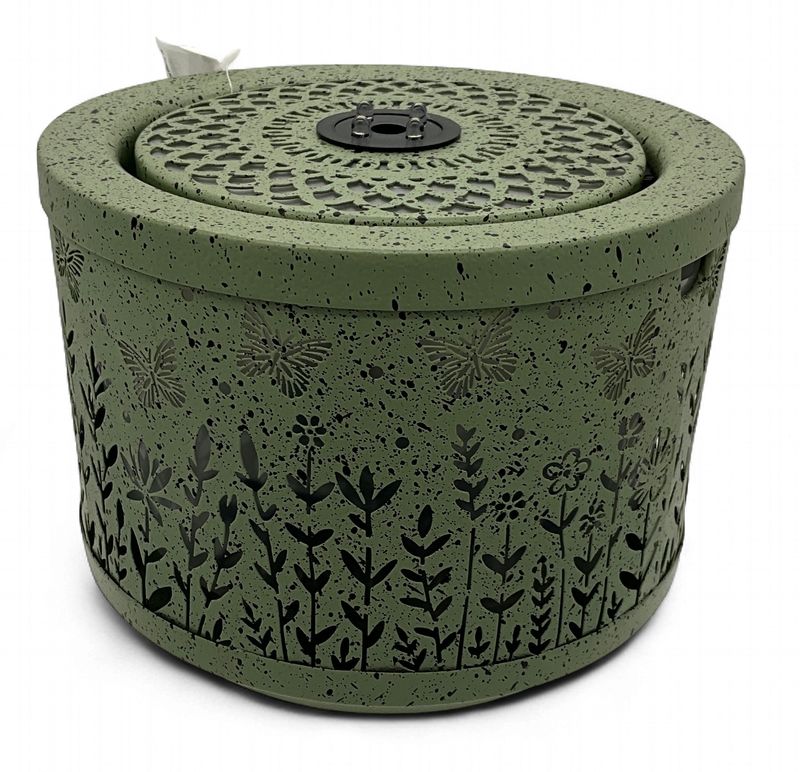 Sage Green Fountain with Dainty Butterflies &amp; Floral