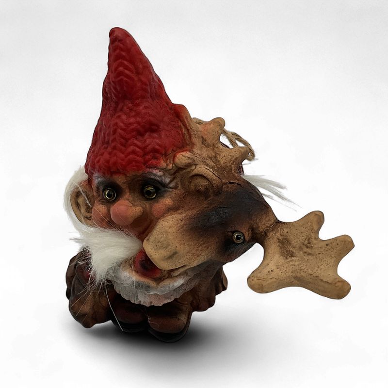 Santa Troll with Moose
